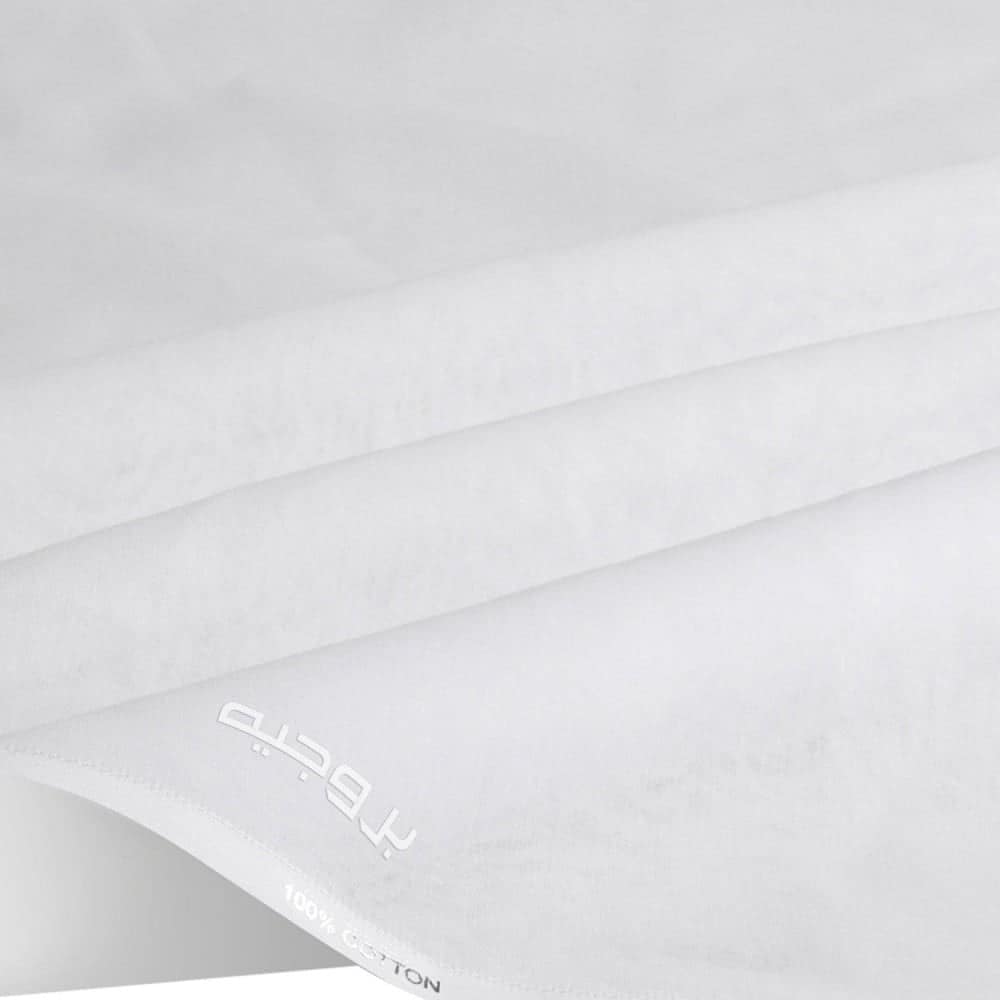 غترة بروجيه أبيض سادة - الصورة 2