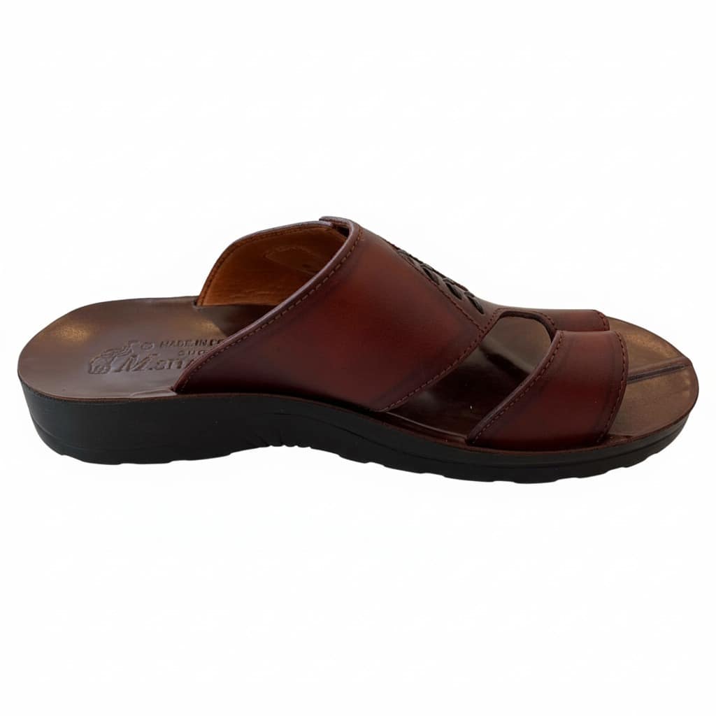 نعال الشاكر الجلدي بفتحة إصبع - الصورة 2