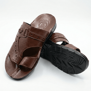 حذاء شرقي ولادي فاخر بتصميم كلاسيكي ولون بني معرق