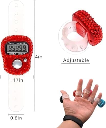 خاتم التسبيح مع ستراس - الصورة 3