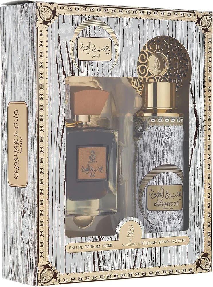 طقم عطر خشب وعود الأبيض