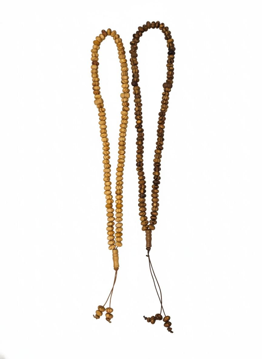 مسبحة خشب طبيعي 99 خرزة